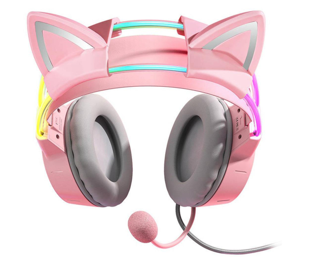 Onikuma X15 PRO Różowe - kocie uszy - 1236702 - zdjęcie 3